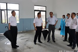 麻城市委书记汪国兵率市委市政府领导视察一中新校区